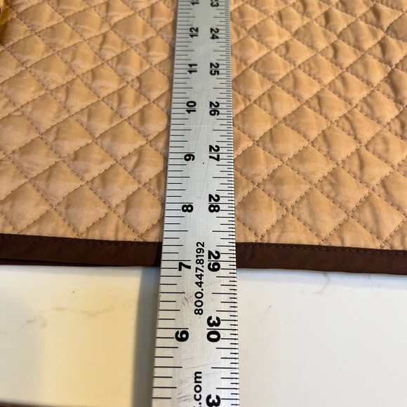 Sag Harbor Reversible Quilted Jacket Tan Brown Button Front Womens XL F23143 - Picture 11 of 12